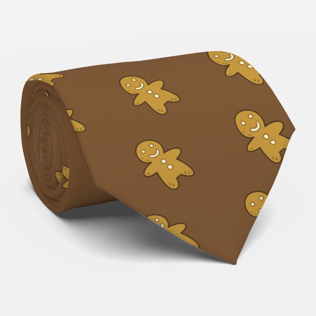 The Gingerbread man Tie (Rolled)