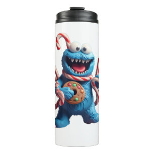 The Gingerbread Monster Funny Christmas Art Thermal Tumbler