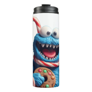 The Gingerbread Monster Funny Christmas Art Thermal Tumbler