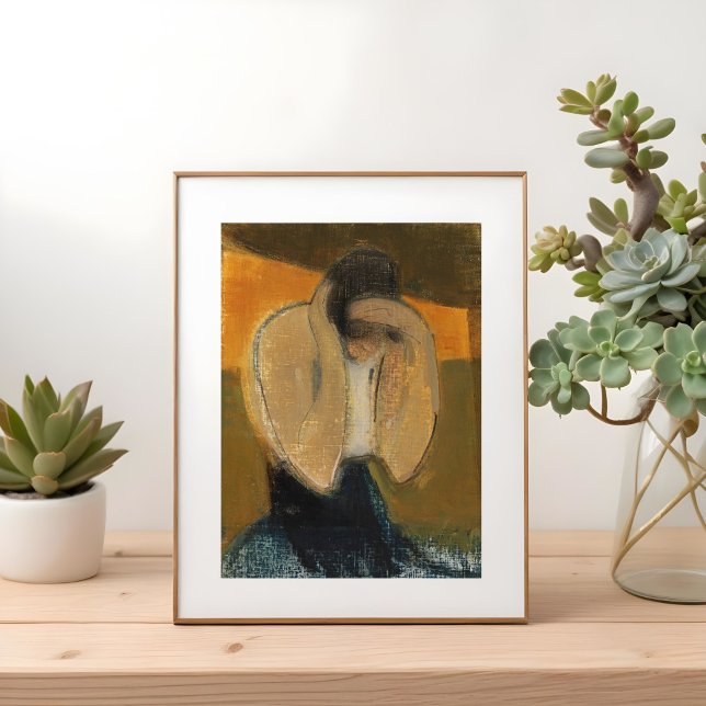 The Gipsy Woman, Helene Schjerfbeck Art Poster (Creator Uploaded)