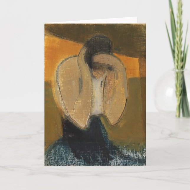 The Gipsy Woman, Helene Schjerfbeck  Thank You Card (Front)