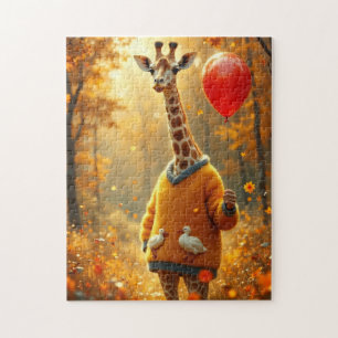 The Giraffe and the red balloon Jigsaw Puzzle