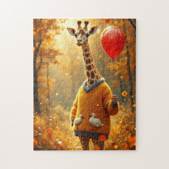 The Giraffe and the red balloon Jigsaw Puzzle (Vertical)