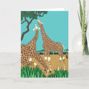 The Giraffe - Blank Card
