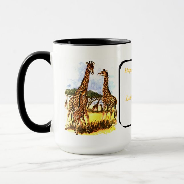 The Giraffe Family - Mug (Left)
