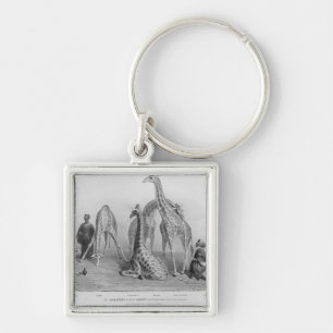 The Giraffes with the Arabs Key Ring