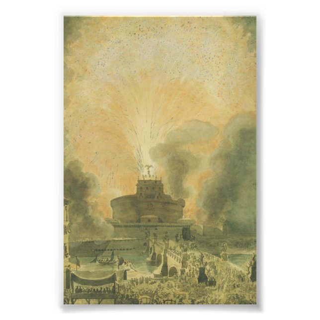 The Girandola at the Castel Sant'Angelo Photo Print (Front)