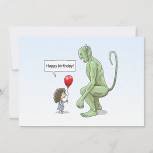 The Girl and Goblin Card