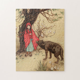 The Girl And The Wolf,  Jigsaw Puzzle