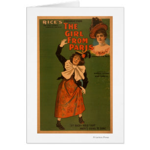 "The Girl from Paris" Theatre Musical Poster