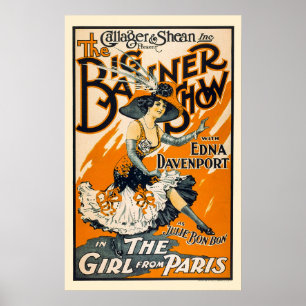 The Girl From Paris - Vintage Theatre Print