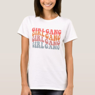 The Girl Gang Trendy Hippie Typography T-Shirt