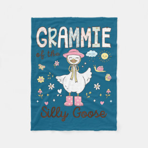 The Girl Grammie Silly Goose Birthday Family Fleece Blanket