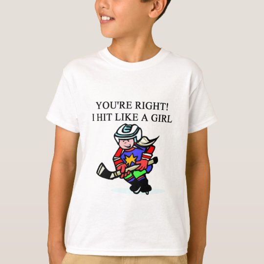 the girl hockey player T-Shirt