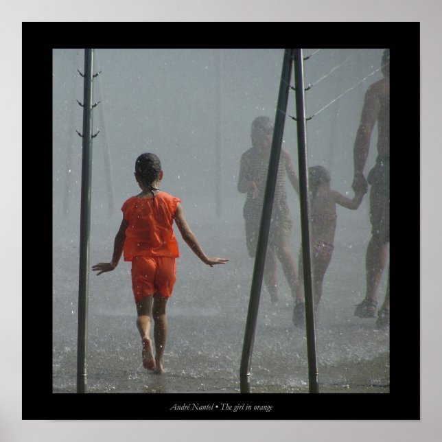 The girl in orange poster (Front)