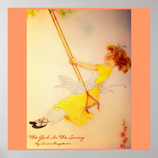 "The Girl In The Swing" By Susan Bergstrom Poster