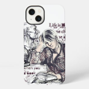 The girl reading a book iPhone 13 case