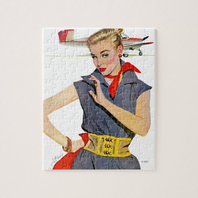 The Girl Who Stole Aeroplanes Jigsaw Puzzle (Vertical)