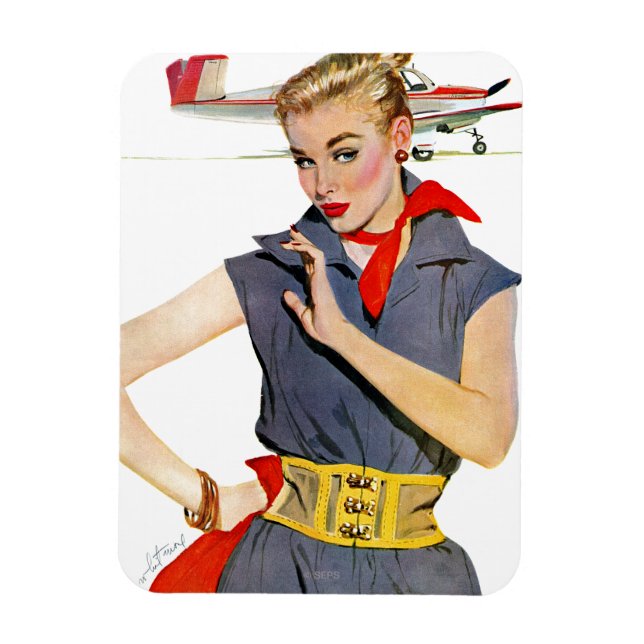 The Girl Who Stole Aeroplanes Magnet (Vertical)