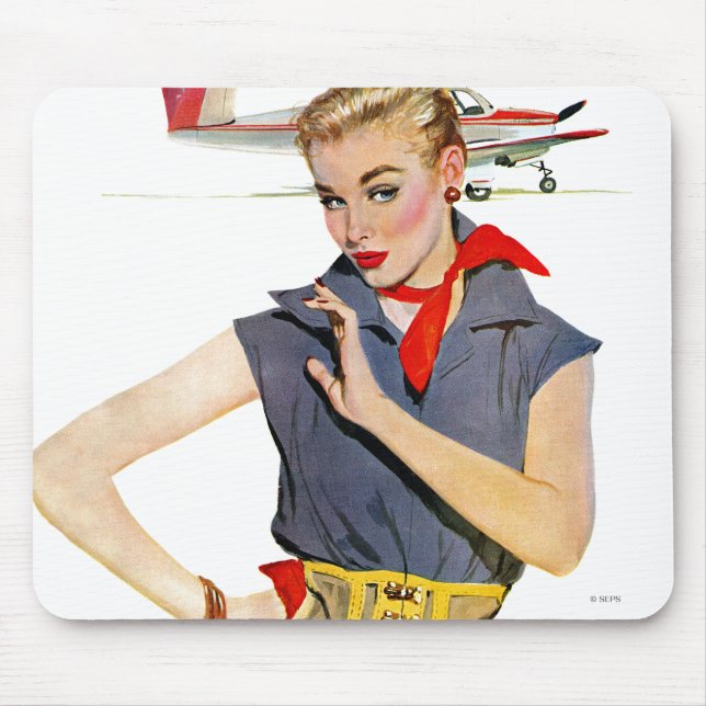 The Girl Who Stole Aeroplanes Mouse Mat (Front)