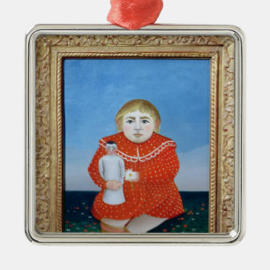 The girl with a doll, c.1892 or c.1904-05 metal tree decoration