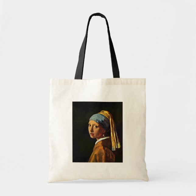 The Girl With A Pearl Earring.,  By Johannes Verme Tote Bag (Front)