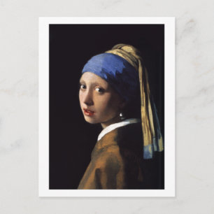 The Girl With A Pearl Earring by Johannes Vermeer Postcard