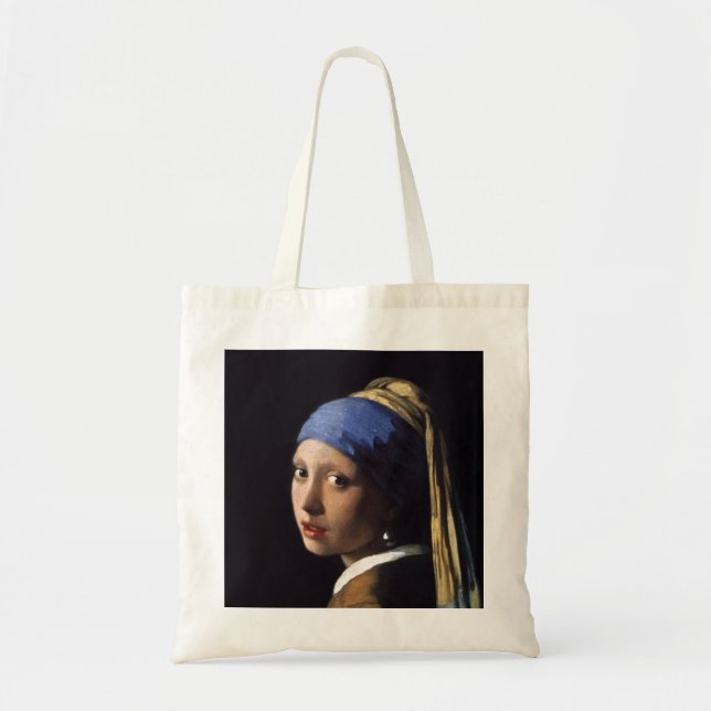 The Girl With A Pearl Earring by Johannes Vermeer Tote Bag (Front)