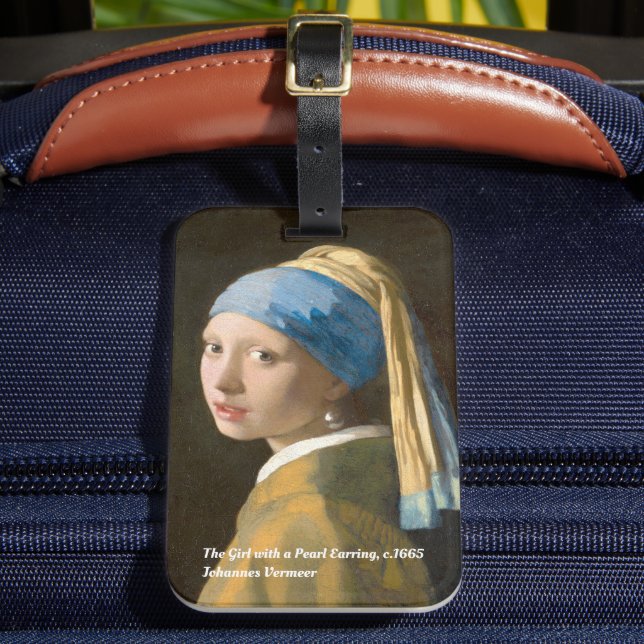 The Girl With A Pearl Earring Luggage Tag (Front Insitu 2)