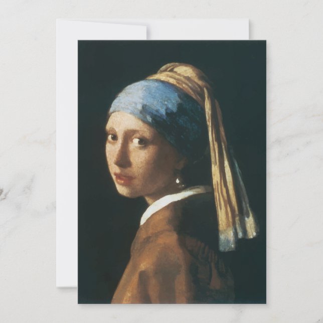 The Girl with a Pearl Earring Thank You Card (Front)