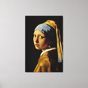 The Girl with a Turban/Girl with the Pearl Earring Canvas Print