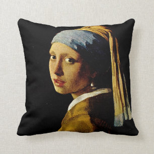 The Girl with a Turban/Girl with the Pearl Earring Cushion