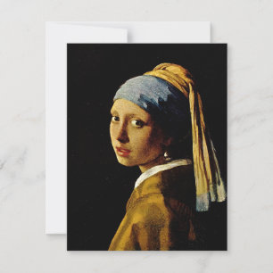 The Girl with a Turban/Girl with the Pearl Earring Invitation