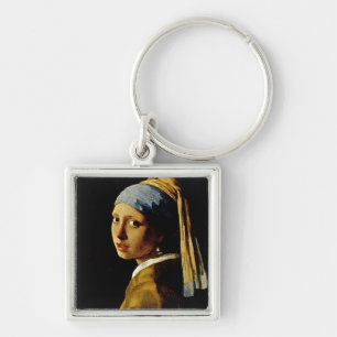 The Girl with a Turban/Girl with the Pearl Earring Key Ring