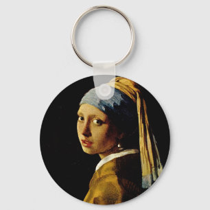 The Girl with a Turban/Girl with the Pearl Earring Key Ring