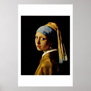 The Girl with a Turban/Girl with the Pearl Earring Poster