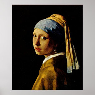 The Girl with a Turban/Girl with the Pearl Earring Poster
