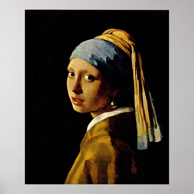 The Girl with a Turban/Girl with the Pearl Earring Poster (Front)