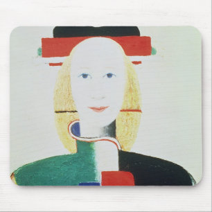 The Girl with the Hat Mouse Mat