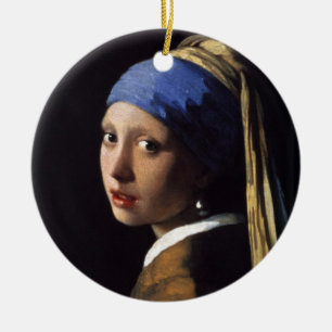 The Girl With The Pearl Earring Ceramic Tree Decoration