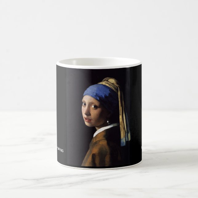 The Girl With The Pearl Earring Vermeer Coffee Mug (Center)