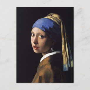 The Girl With The Pearl Earring Vermeer Postcard