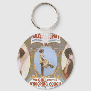 The Girl with the Whooping Cough Retro Theater Key Ring