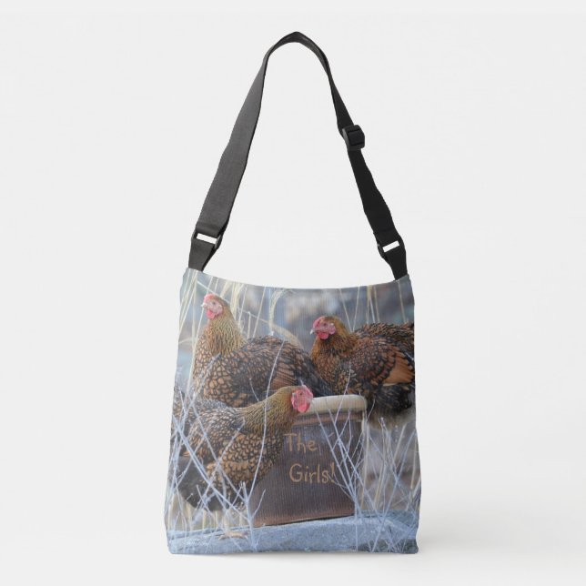 "The Girls" Chicken Crossbody Bag (Front)