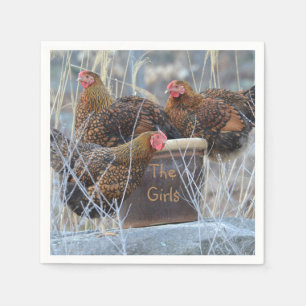 "The Girls" Chicken Paper Napkins