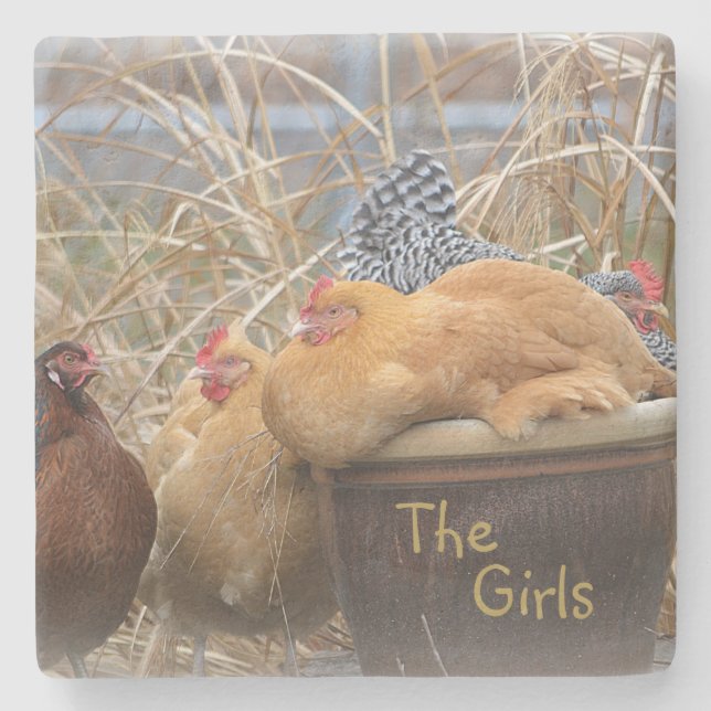 The Girls Hen Party Stone Coaster (Front)