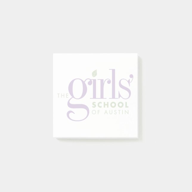 The Girls' School of Austin watermark Post-its Pos Post-it Notes (Front)