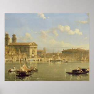 The Giudecca, Venice, 1854 (oil on canvas) Poster