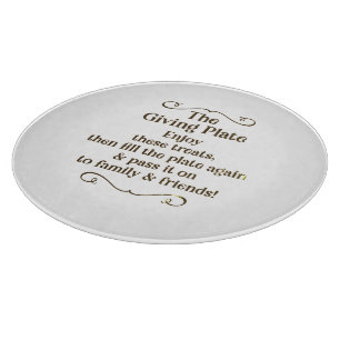 The giving plate cutting board