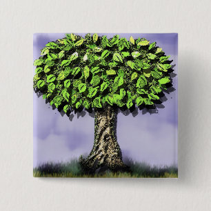 the giving tree 15 cm square badge